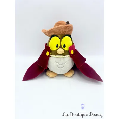 Peluche Hibou Prince Philippe La Belle au bois dormant Disney Store chapeau cape 18 cm