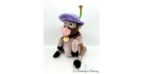 Peluche Miss Caloway La Ferme se Rebelle Disneyland Paris Disney vache chapeau violet 38 cm