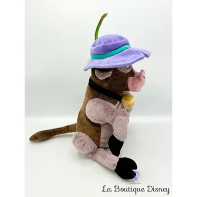 Peluche Miss Caloway La Ferme se Rebelle Disneyland Paris Disney vache chapeau violet 38 cm