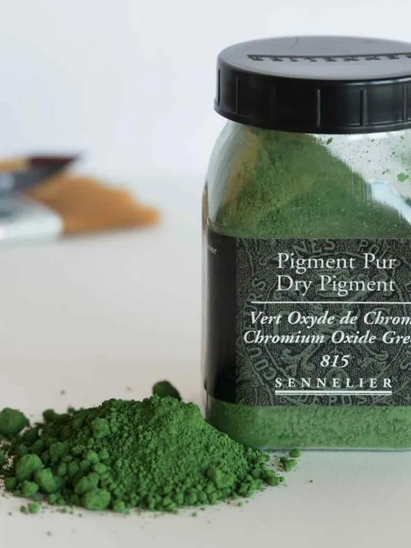 Pigment pour création de peinture - pot 160 g - Vert oxyde de chrome - N/A