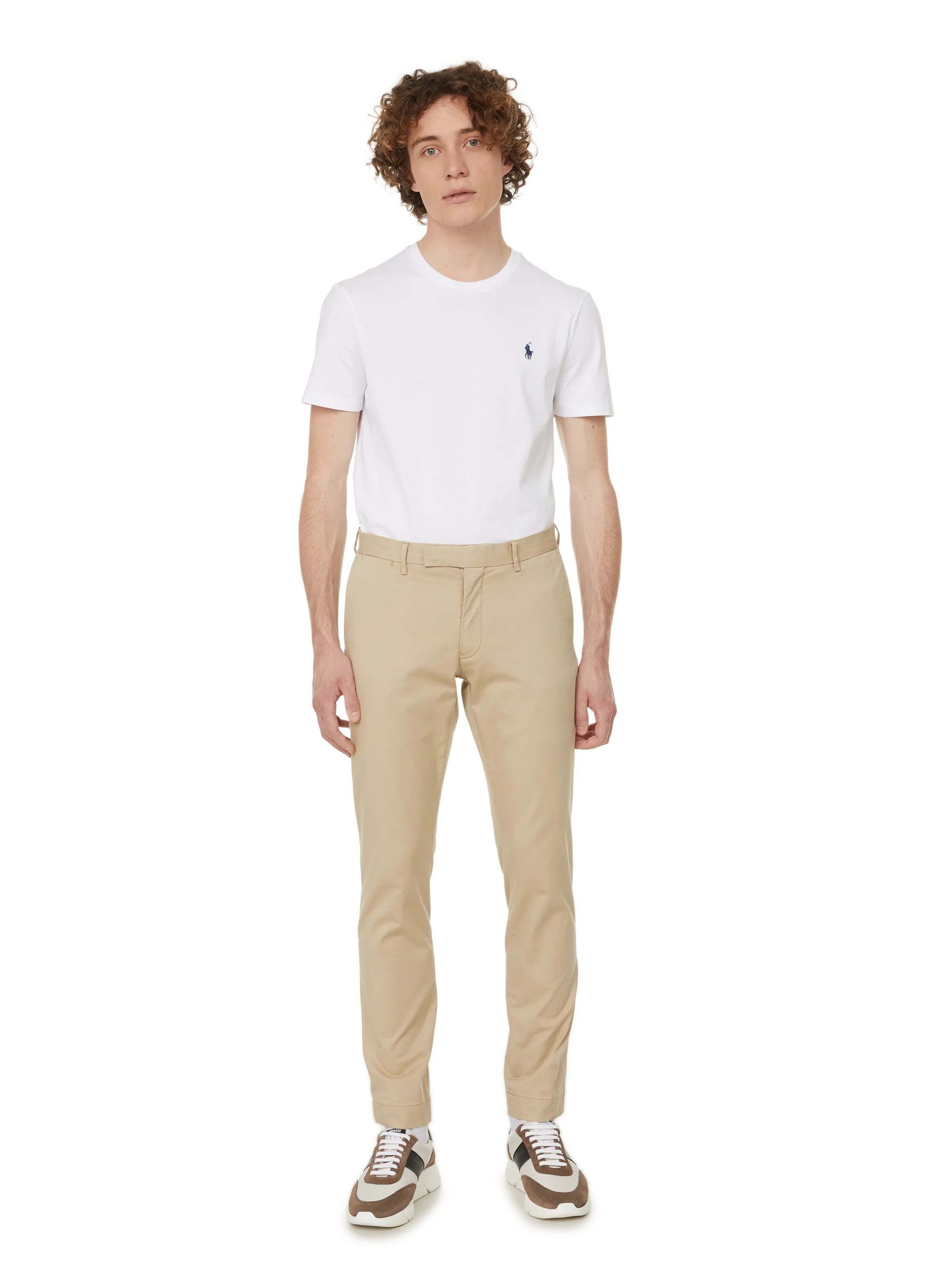 POLO RALPH LAUREN  Pantalon chino slim en coton stretch - Beige