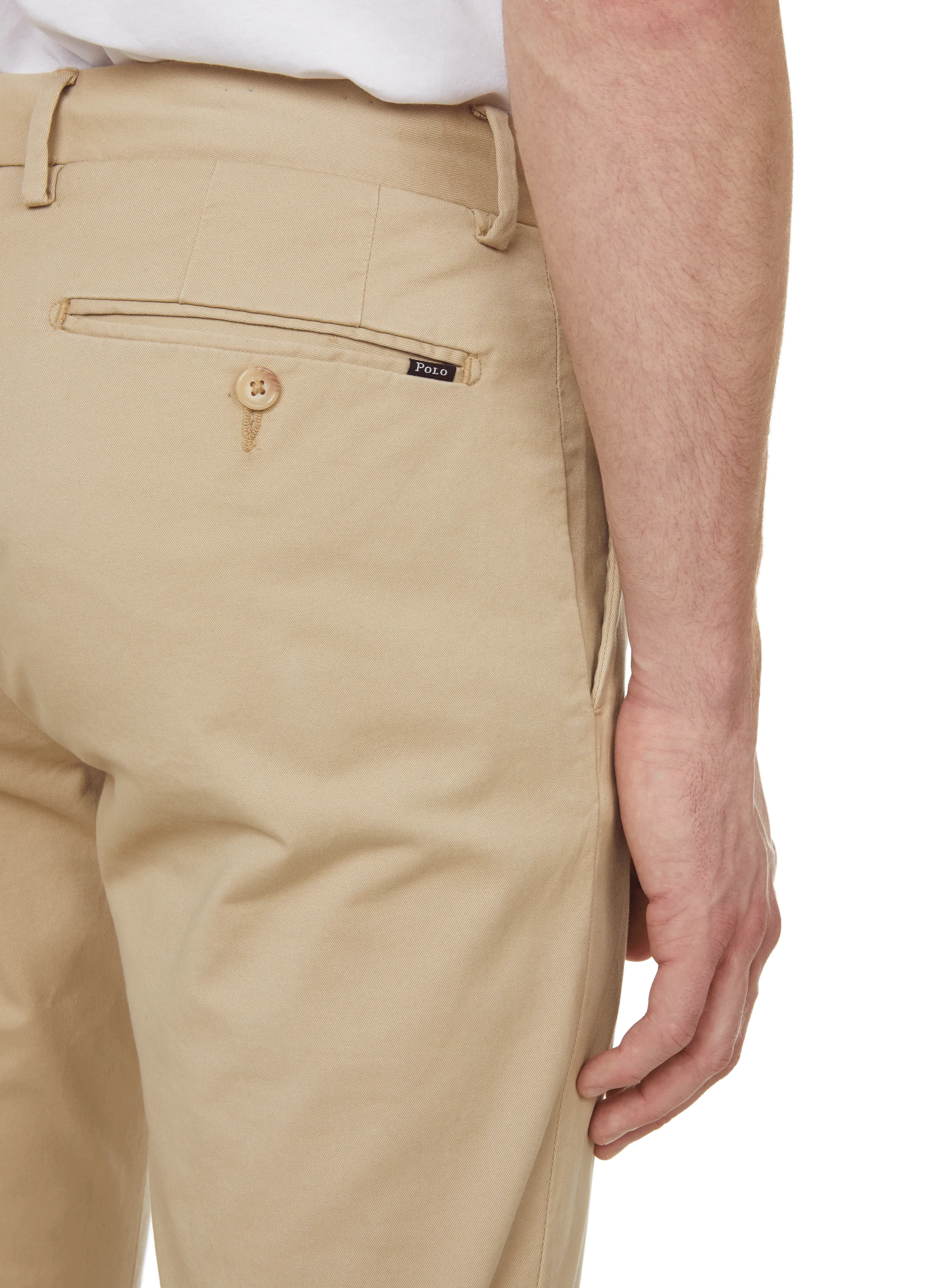 POLO RALPH LAUREN  Pantalon chino slim en coton stretch - Beige