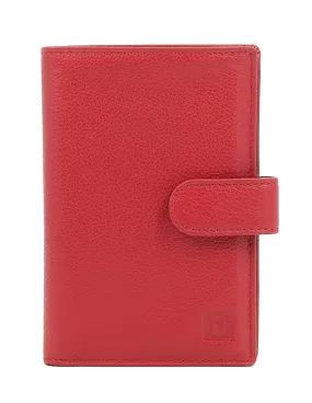 Portefeuille Hexagona en cuir ref_47997 Rouge Foncé 10*15*2