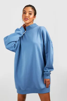 Robe oversize à col cheminée