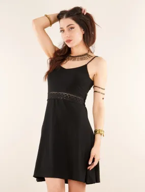 Robe patineuse avec crochet Düune, Noir