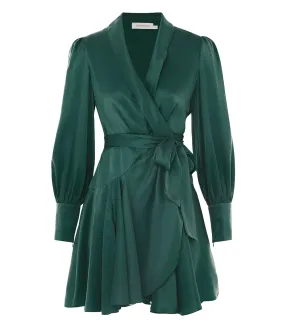 Robe Portefeuille en Soie Jade Zimmermann - Jane de Boy