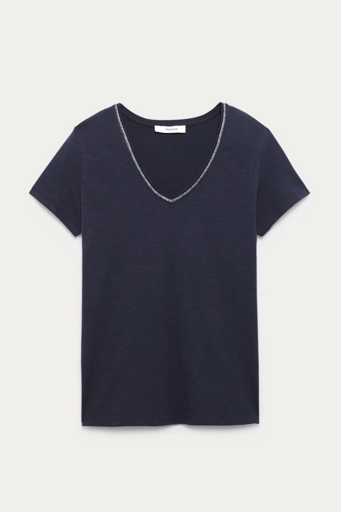 T-shirt col V Femme - Marine