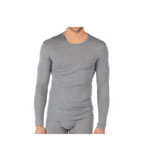 T-Shirt Homme Laine et Soie gris Calida Wool & Silk | Lingerie Sipp