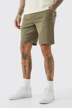 Tall - Short chino slim à taille fixe