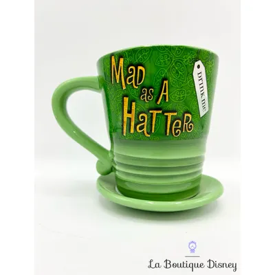 Tasse Chapelier Fou Mad Hatter Alice au pays des Merveilles Disney Parks 2017 mug Disneyland Wonderland Tea chapeau vert